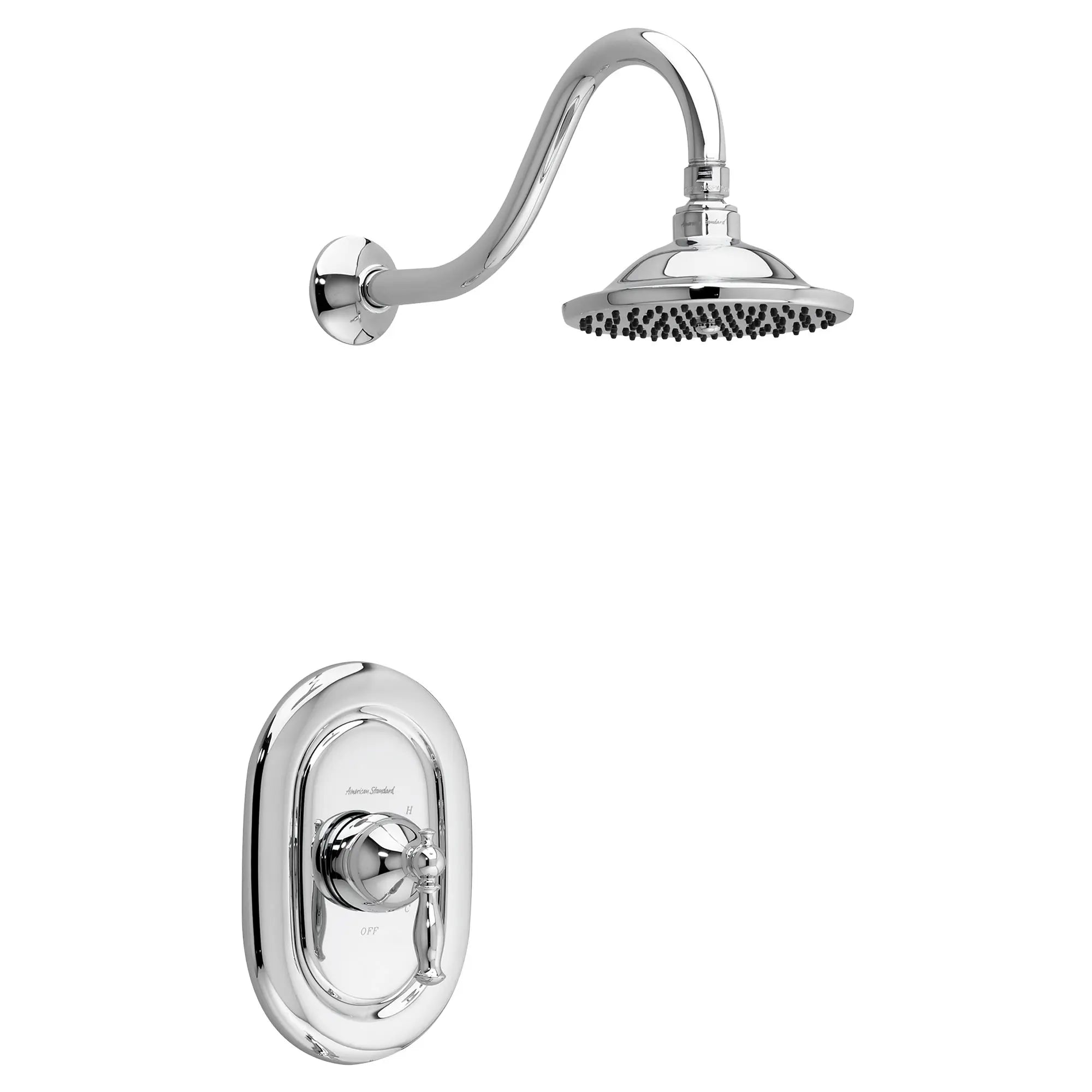 Quentin 2.5 GPM Shower Trim Kit with Rain Showerhead and Lever Handle — image 1